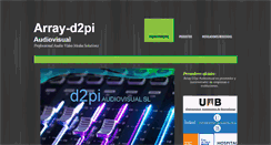 Desktop Screenshot of d2piaudiovisual.com