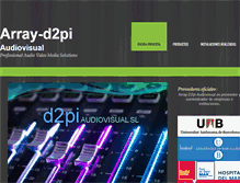 Tablet Screenshot of d2piaudiovisual.com